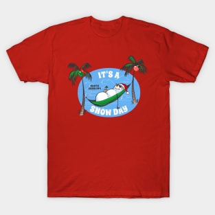 It's a Snow Day at the Beach for Christmas T-Shirt